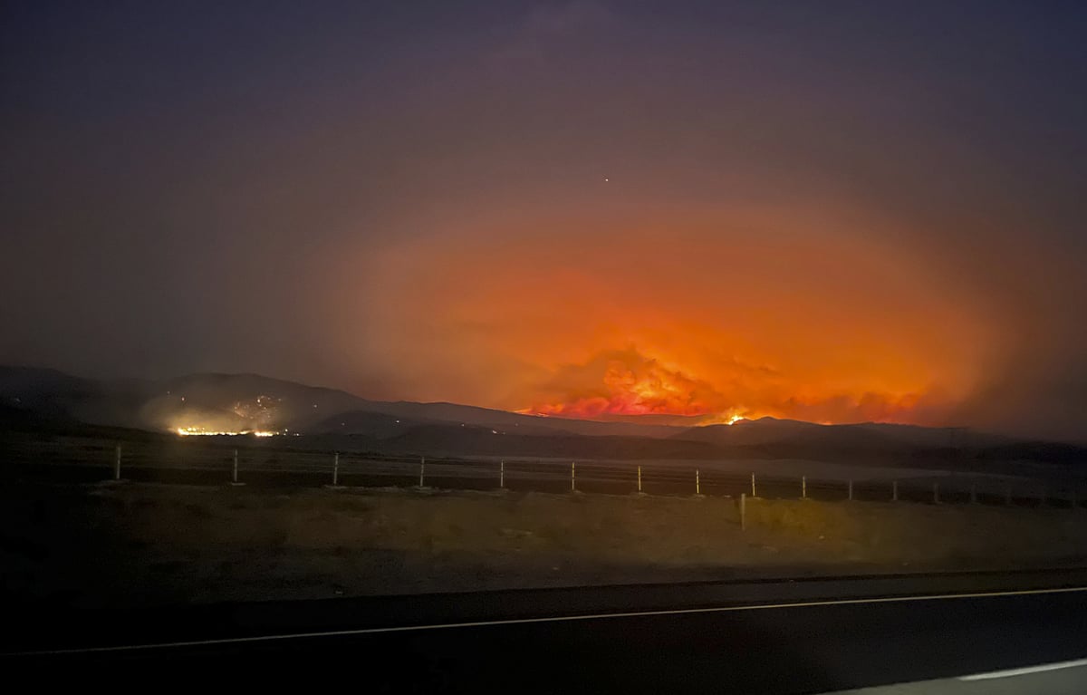 The smoke from the Durkee Fire in Oregon was choking the air in Boise and beyond.  - AP
